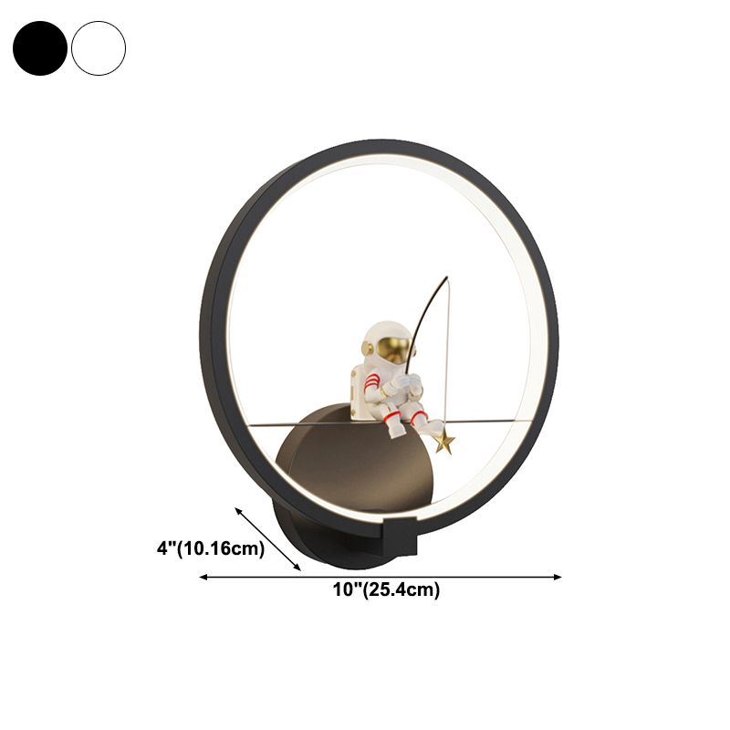 Modern Style Wall Light Fixture Creative Astronaut Wall Light Sconce for Bedroom