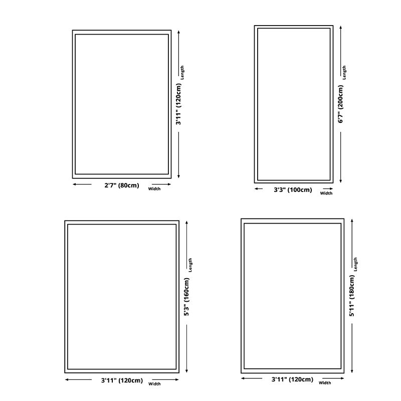 Orange Modern Carpet Polyester Striped Carpet Washable Carpet for Living Room