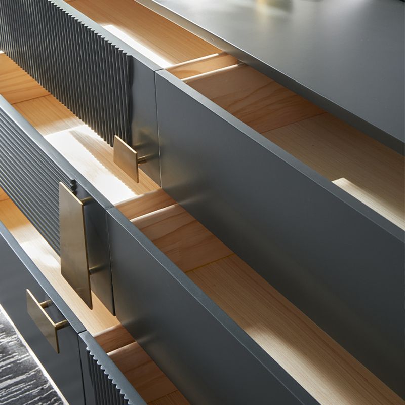 Ultra-Modern Double Dresser Wood Storage Chest Dresser for Bedroom