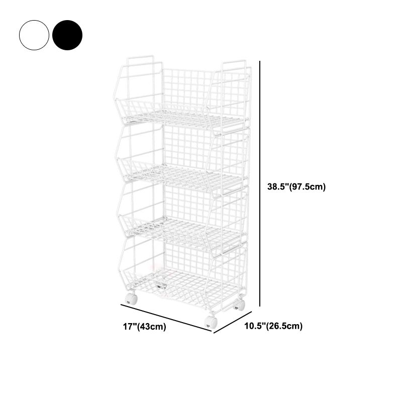 Modern Metal Bookcase, Geometric Bookshelf for Living Room, 17" L X 10.5" W