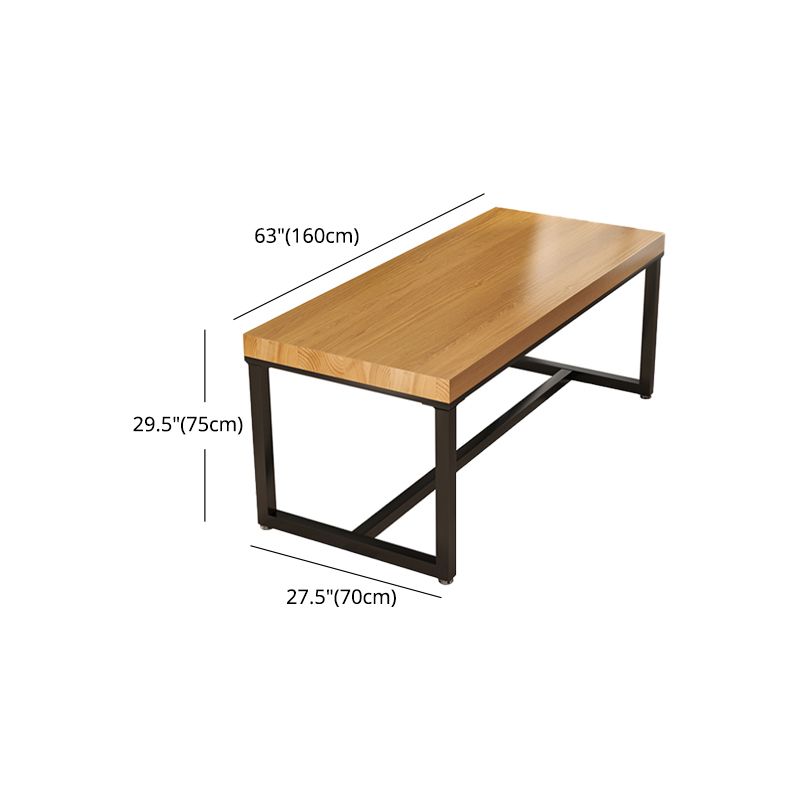 Industrial 1/2/3/4/5 Pieces Dining Set Solid Wood Dining Table with Chairs