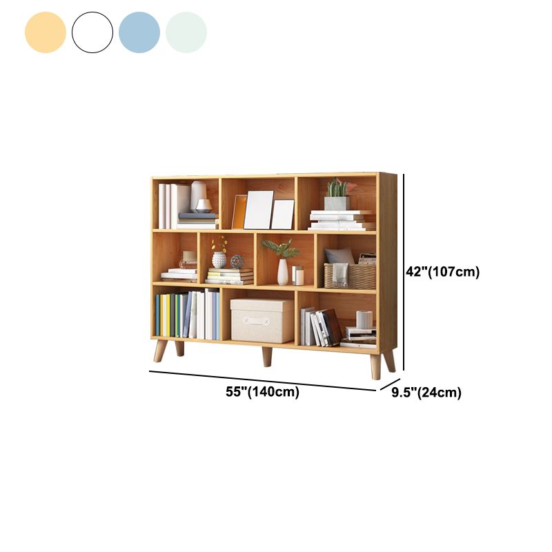 Modern Engineered Wood Bookcase Cube Bookshelf for Any Room, 42.1" H X 9.4" W