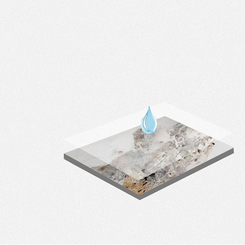 Minimalist 1/4/5/7 Pieces Furniture Stone Rectangle Dining Table Set in White