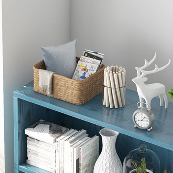 Closed Back Engineered Wood Shelf Bookcase Floor Contemporary Bookshelf with Shelves