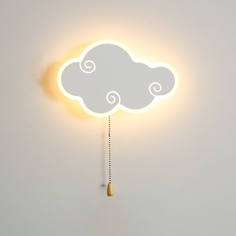 Modern LED Wall Mount Light 1-Light Wall Light with Acrylic Shade for Living Room