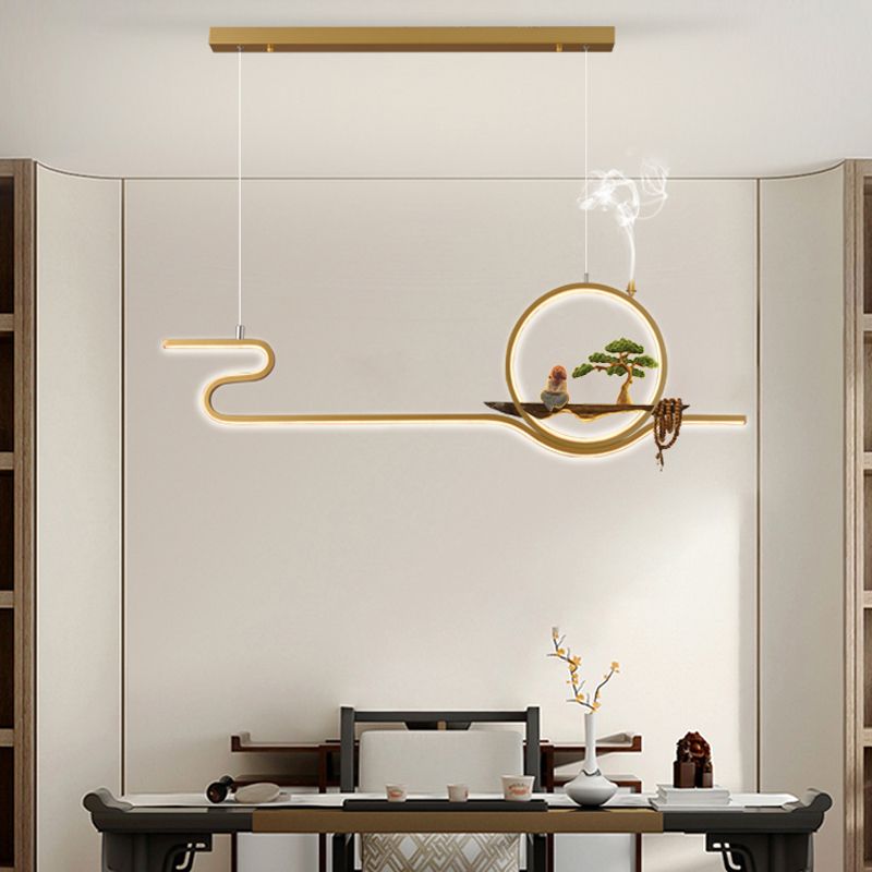 Iluminación moderna de la isla de la isla de la isla accesorios de iluminación colgante