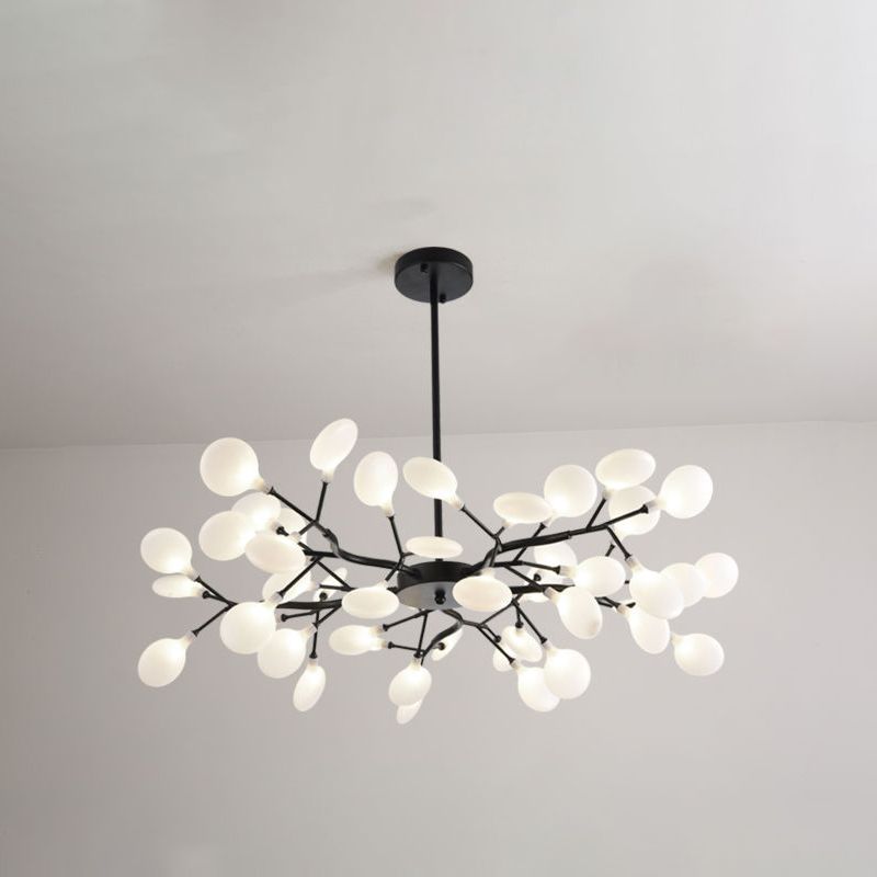 Acryl Firefly Kroonluchter Modernistische stijl 45 Hoofden plafond kroonluchter in goud