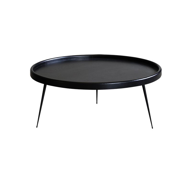 Scandinavian 3 Legs Coffee Cocktail Table Round Wooden Coffee Table for Living Room