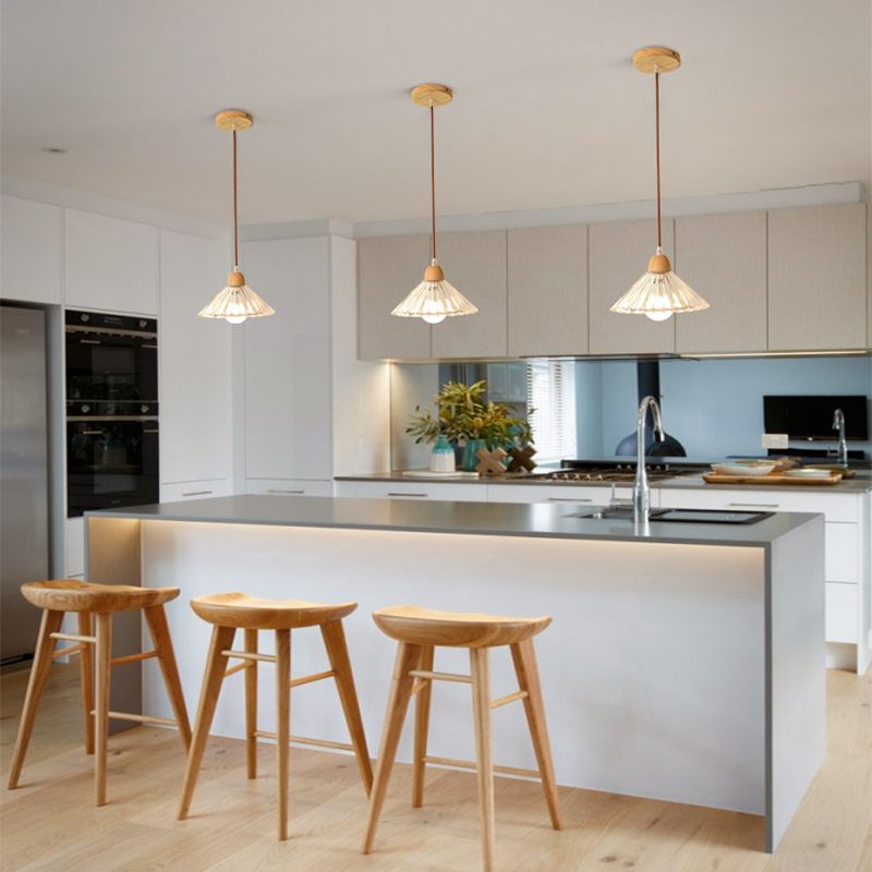 Pendre nordique moderne en bois suspendu plafond plafond pour salle à manger