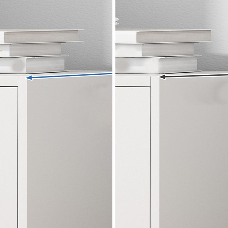Minimalist Wooden Accent Cabinet Rectangle Storage Cabinet with Drawer