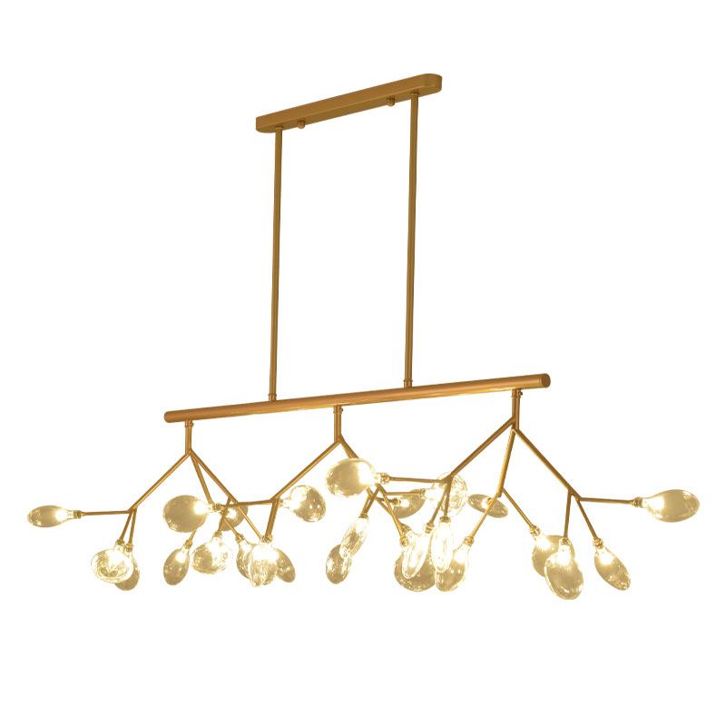 Partido de iluminación de la isla Fireflies colgante de isla de metal de estilo minimalista para comedor