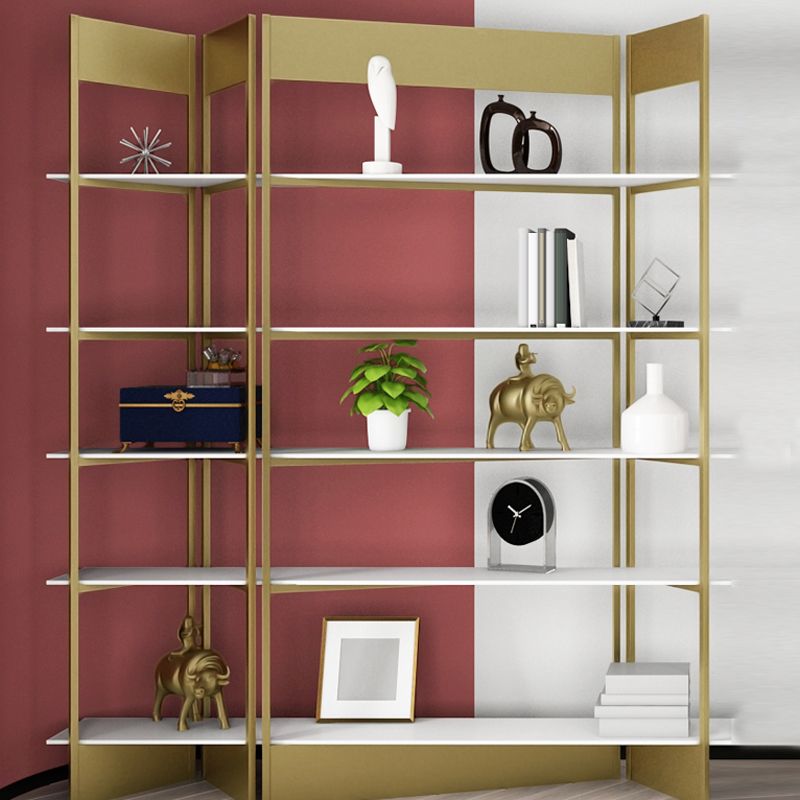 Industrial Style Bookshelf 5-Shelf Open Bookcase for Home Office