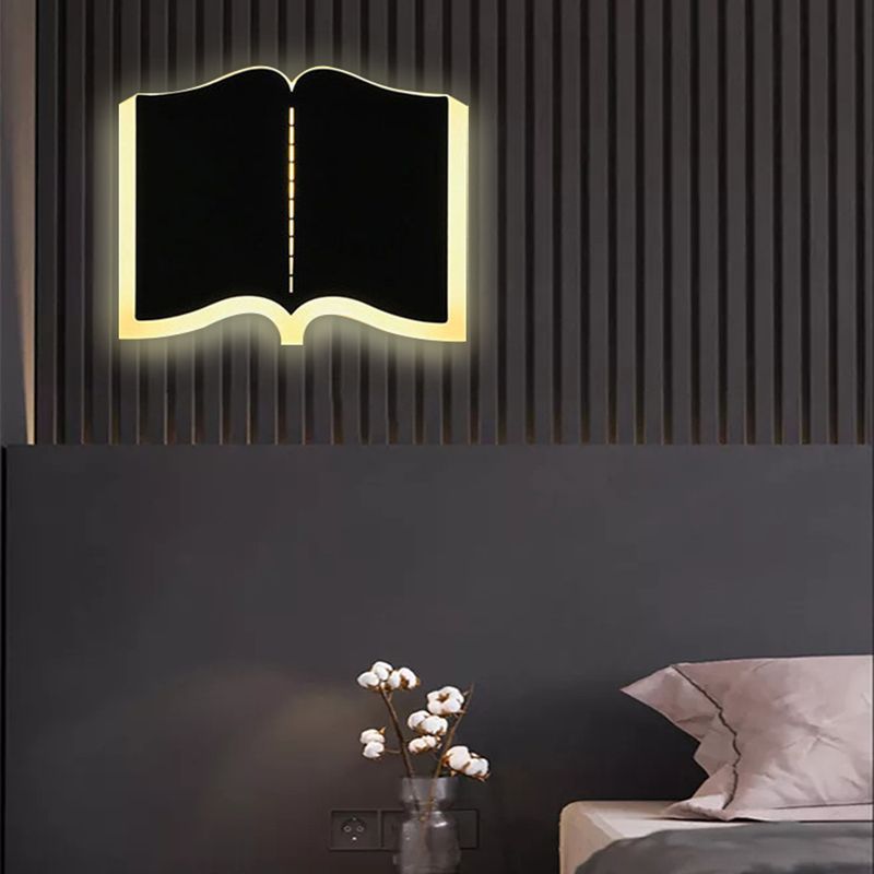 Buch Schatten Metall Wandleuchten moderner Stil 1 Leichtem Wandmontage Beleuchtung