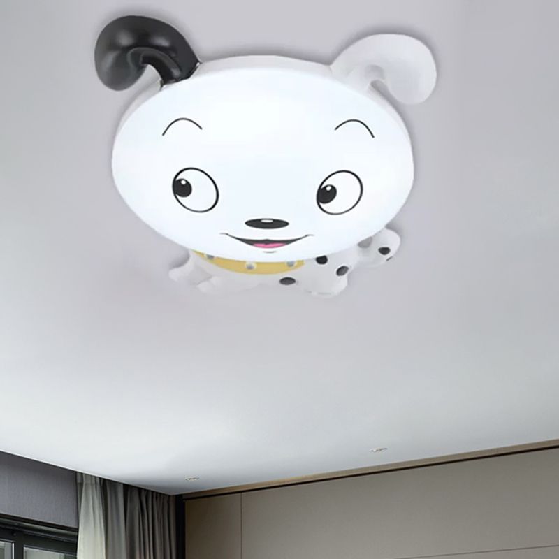 Cartoon Dog Ceiling Light Fixture Acrylic Flush Mount Ceiling Light for Kindergarten
