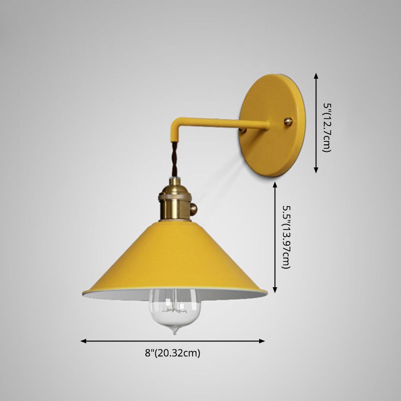 Moderne nordische Makkaron -Hängende Wandlampenmeinungskegelwandleuchte für Innenräume