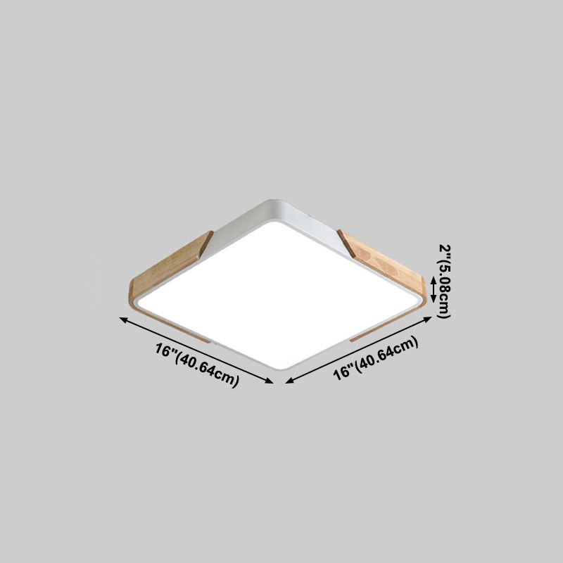 Plafonnier LED de Style macaron moderne, montage encastré géométrique en fer pour chambre à coucher
