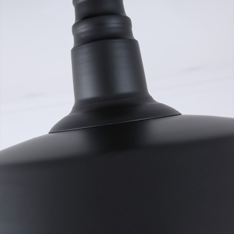 Plafonnier en fer de style industriel, 1 ampoule, plafonnier noir/marron