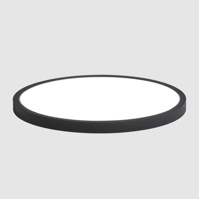 Lámpara de techo LED de forma redonda, acrílico moderno, 1 luz, montaje empotrado para pasillo de balcón