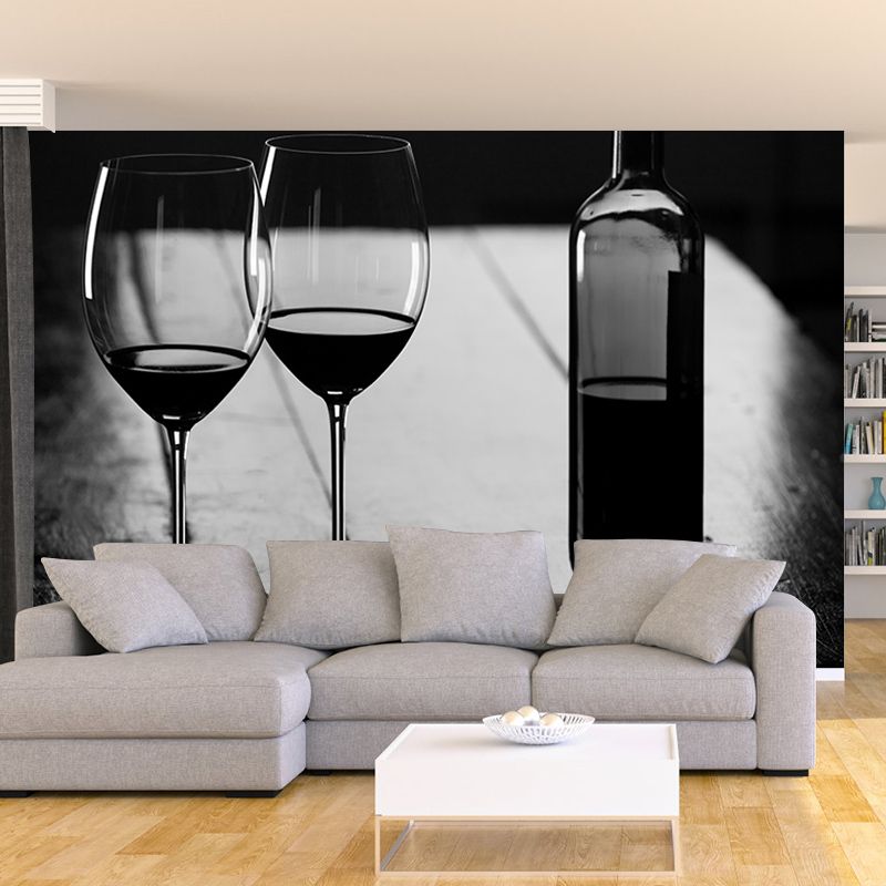Full Size Liquor Wall Mural Contemporary Decorative Environment Friendly for Restaurant