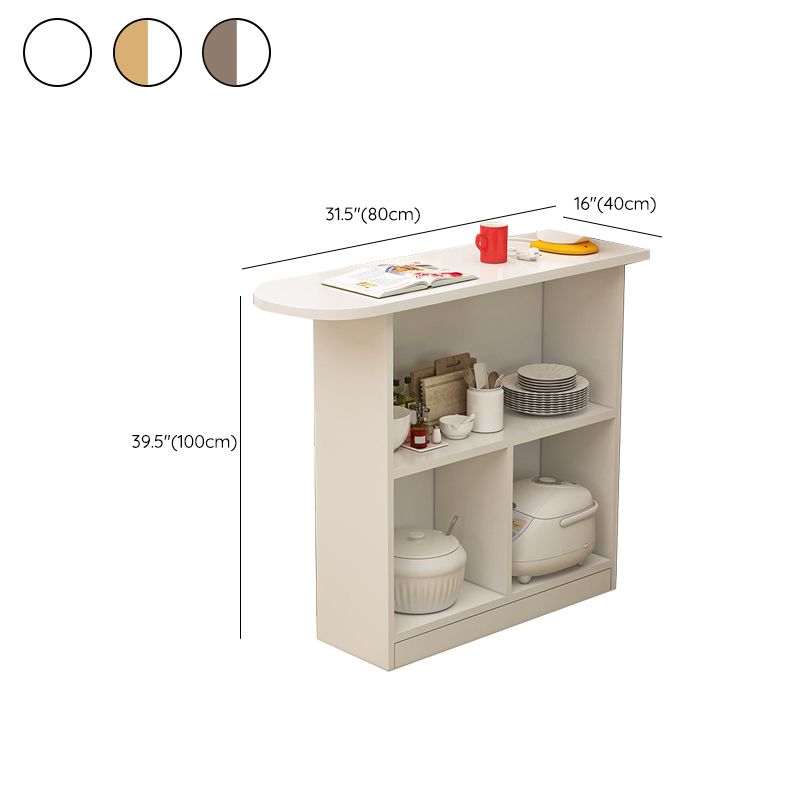 Contemporary Style Wood Specialty Patio Bar Table for Living Room