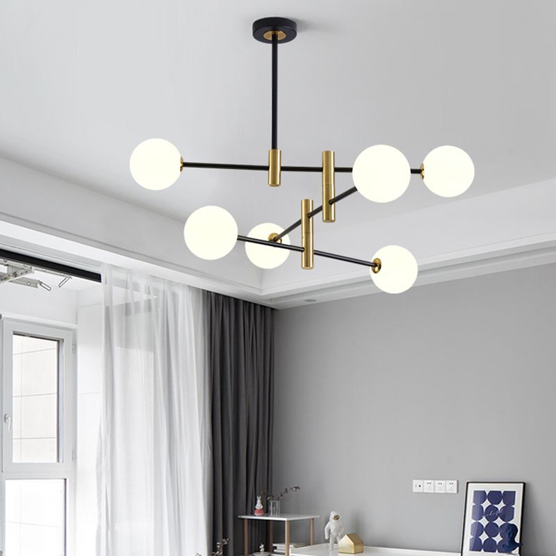 Moderni lampadari a LED Bubble lampadario lampadario Fissature di illuminazione vetro