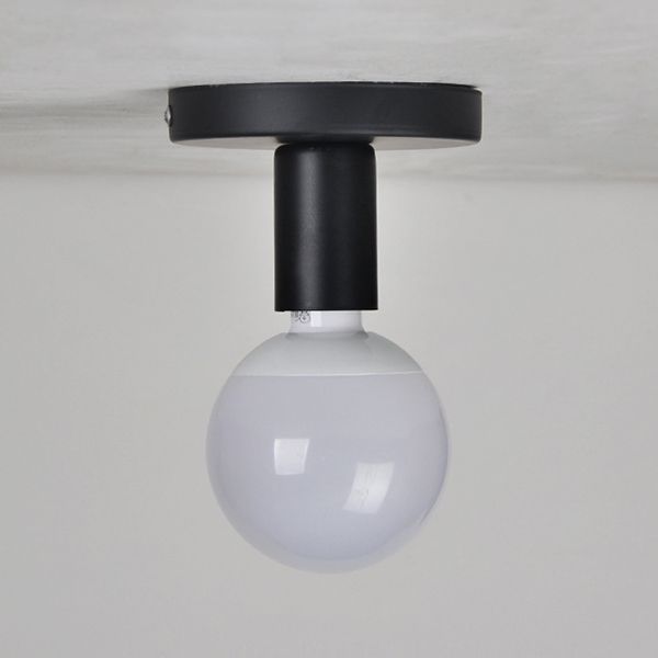 Industrial Flush Mount Light Fixture 1-Light Close To Ceiling Lamp for Restaurant