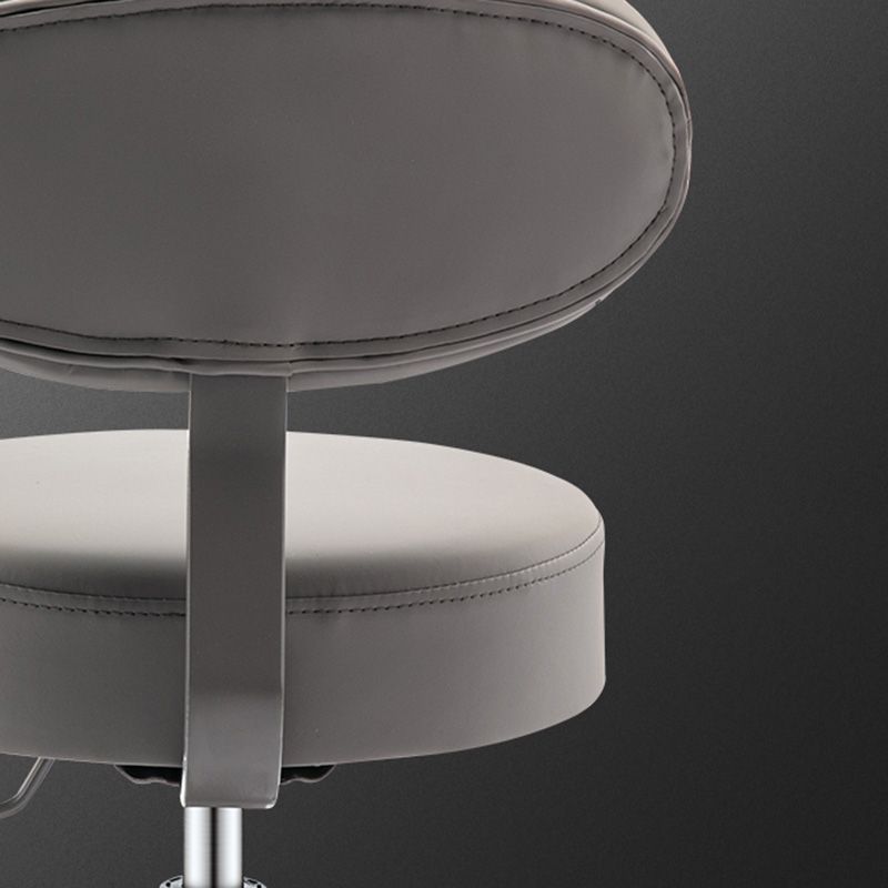 Taburete de cuero sin brazo de la barra moderna ajustable taburete de cuero con brazo con giro