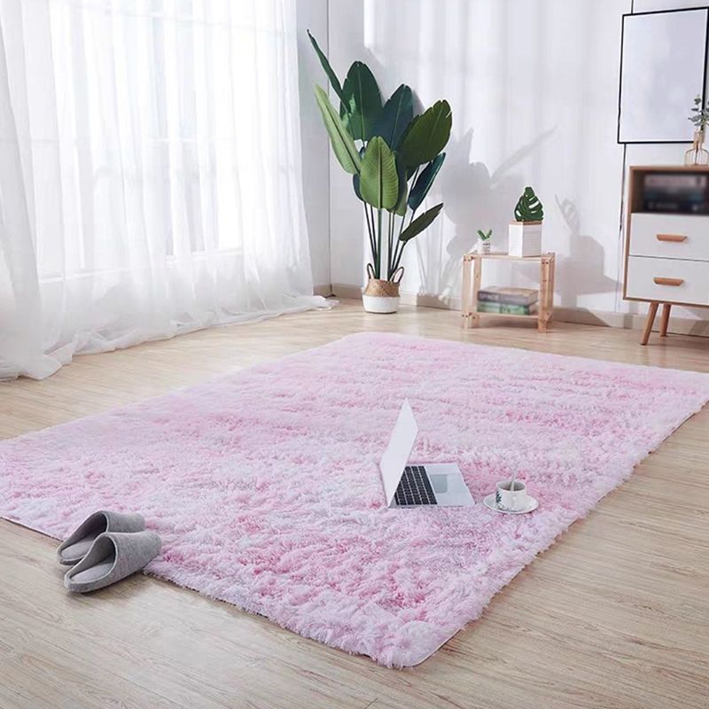 Simplicity Tie dye Shag Carpet Polyester Indoor Rug Non-Slip Backing Area Carpet for Home Decoration