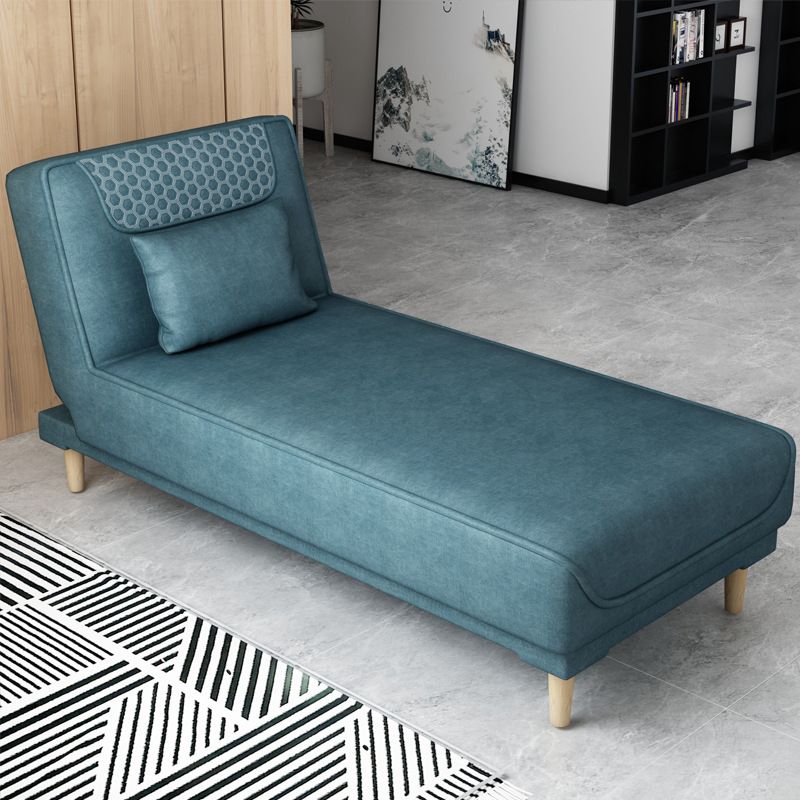 Armless Chaise Lounge Solid Color Chaise Lounge Couch with Cushioned