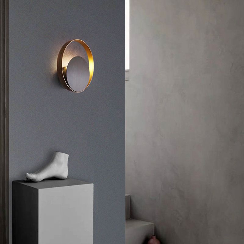Postmodern Wall Lamp 1-Light Wall Mount Lamp with Metal for Living Room