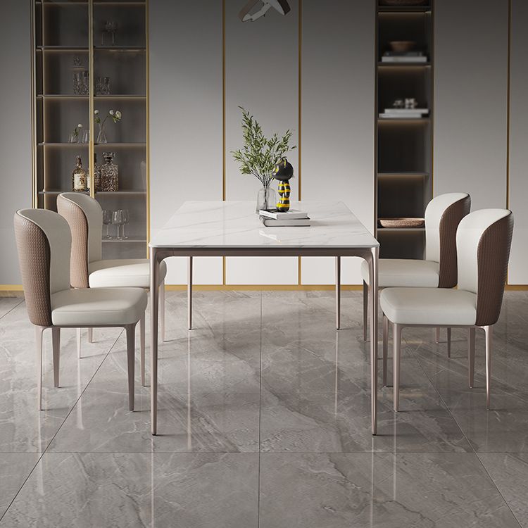 Modern 1/2/4/5/6 Pieces Table and Chairs Dining Set Sintered Stone Table and Chair Set