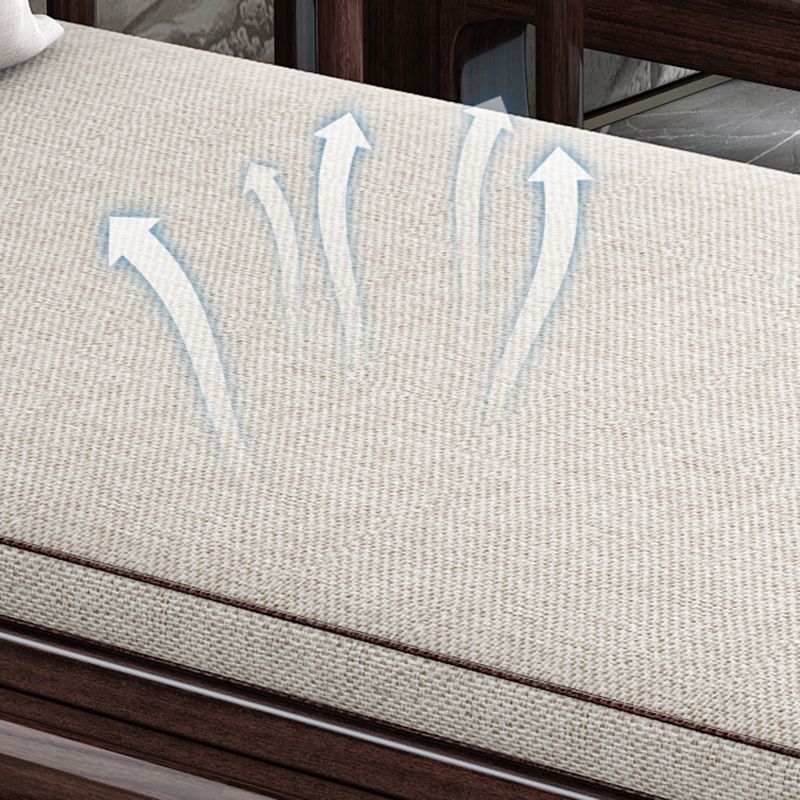 Square Arms Chaise Lounge Chair Cushioned Chaise with Pillow