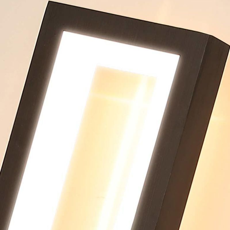 Rectangular Shape Wall Lamp Modern Style Metal 1 Light Wall Light