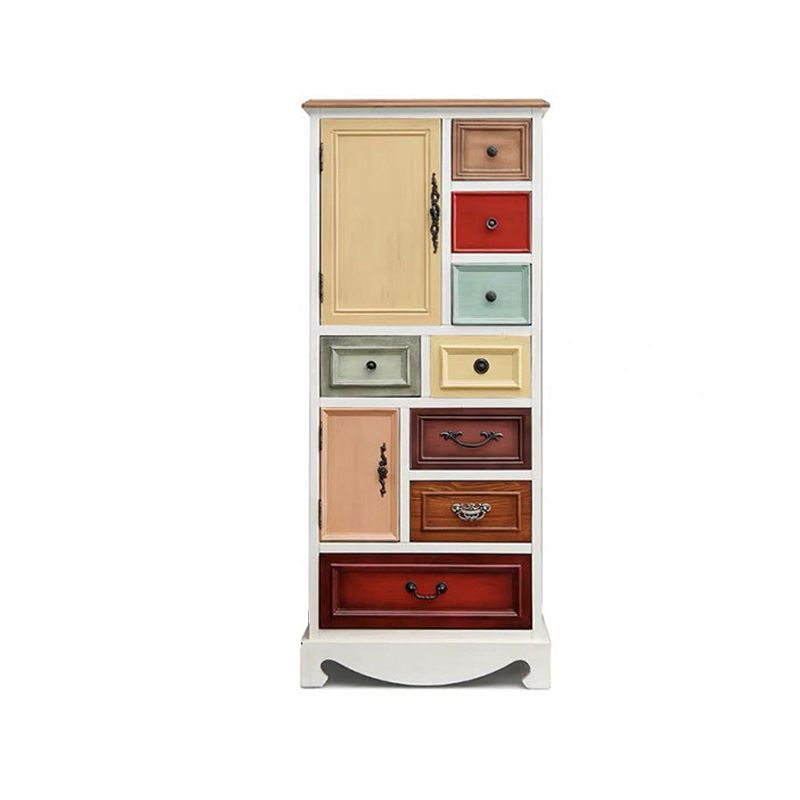 Industrial Accent Cabinet Handcrafted Cabinet in Antique Finish