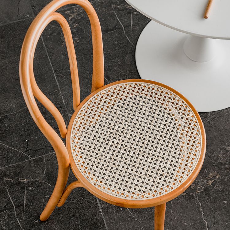 Sillas de cocina contemporáneas que cenan sillas laterales sin brazos con respaldo de madera Windsor