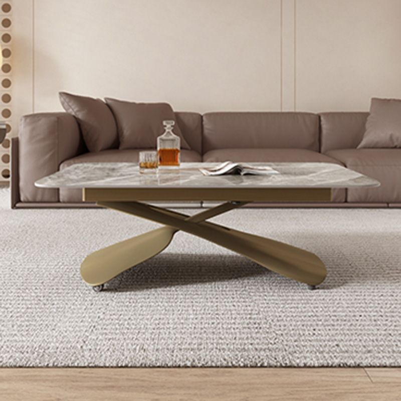 No Distressing Slate Coffee Table Rectangle Cocktail Table for Bedroom