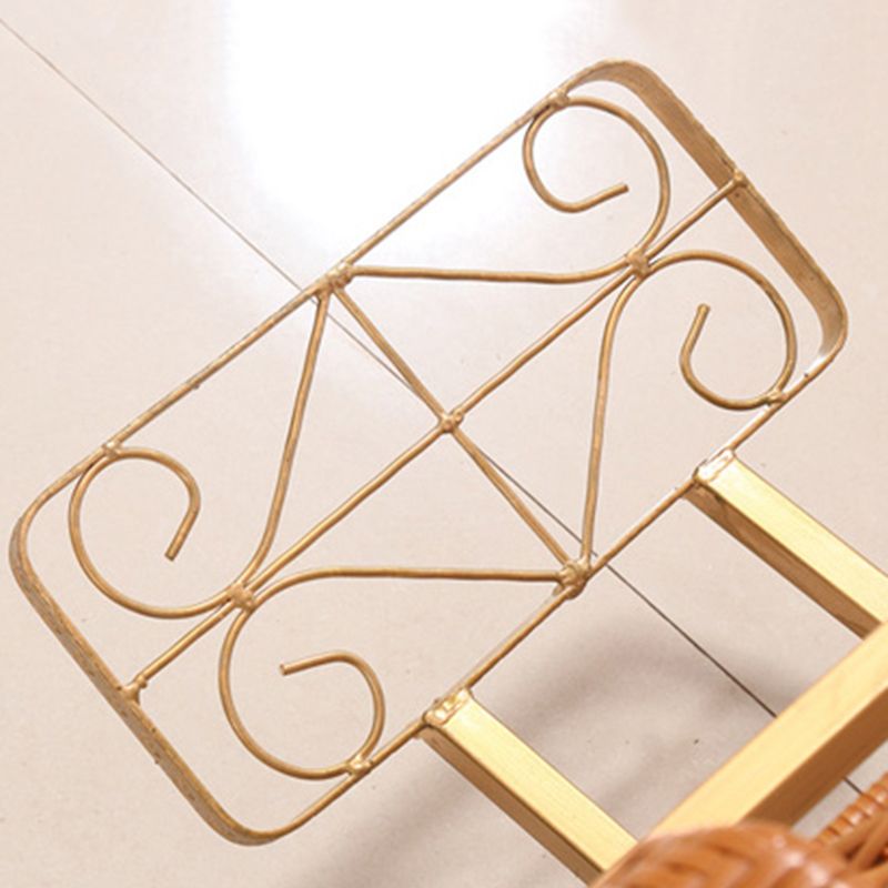 Modern Rocker Wicker Woven Rope Foldable Weather-Resistant Recliner Chair