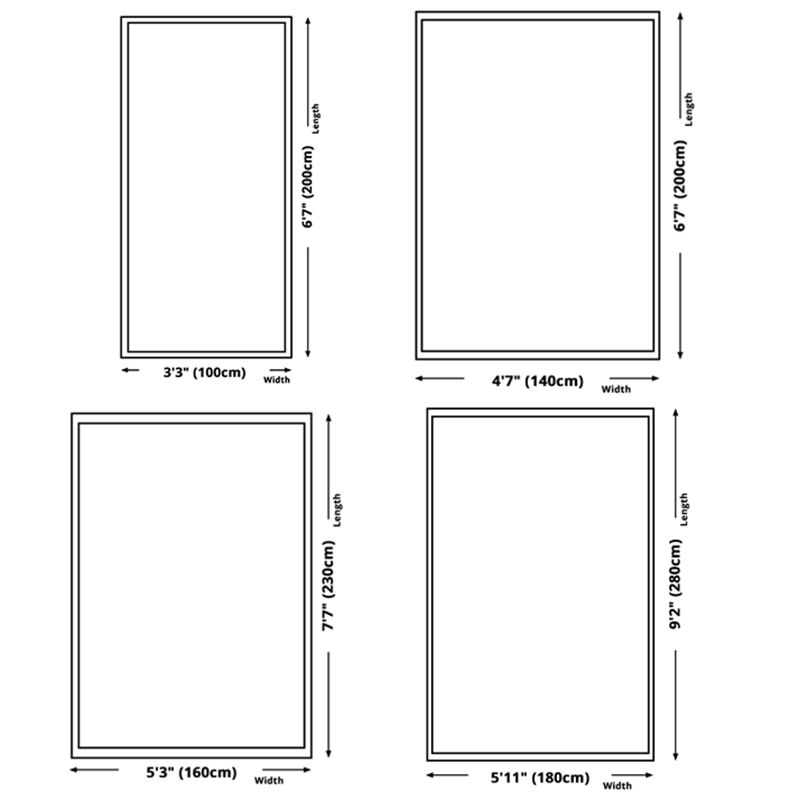 Living Room Area Rug Modern Abstract Printing Rug Polyester Non-Slip Backing Carpet