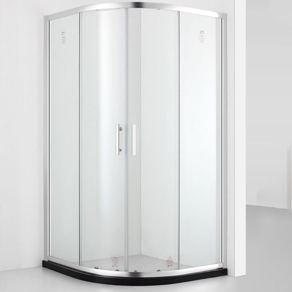 Semi Frameless Shower Door Tempered Double Sliding Shower Bath Door