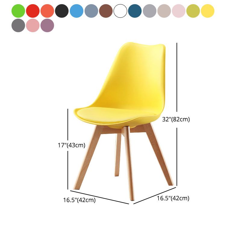 Sedia moderna del retro solido faggio sedia da pranzo imbottita