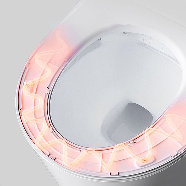 Modern Wall Mount Toilet All-In-One Porcelain Single Flush Urine Toilet