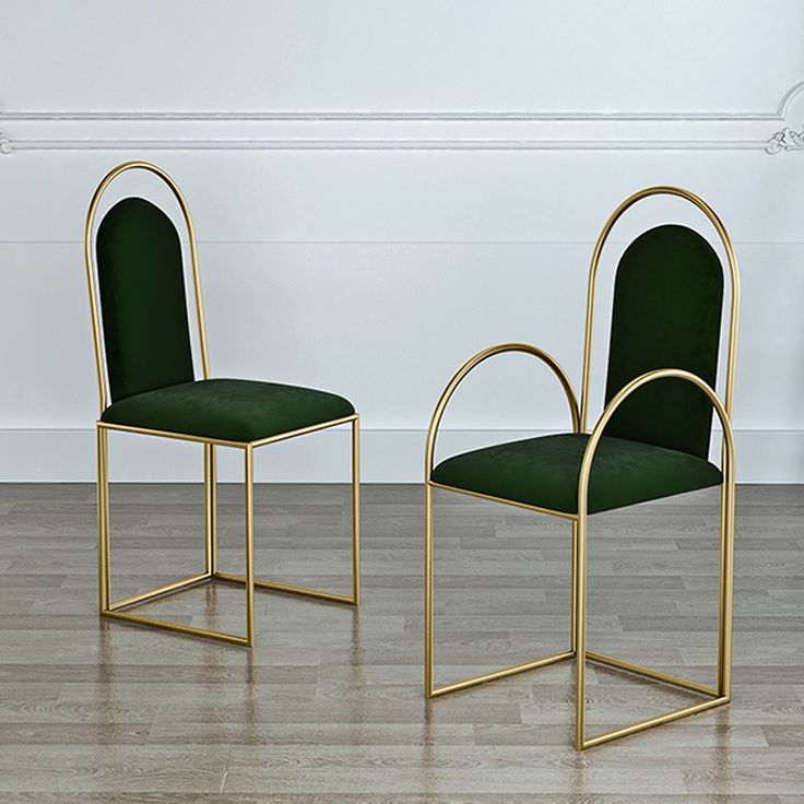 El comedor del metal de Glam preside el sillón lateral tapizado para el uso en el hogar