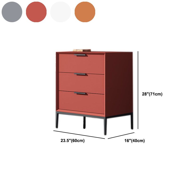 Contemporary Chest Vertical Bachelor's Chest with Metal Feet