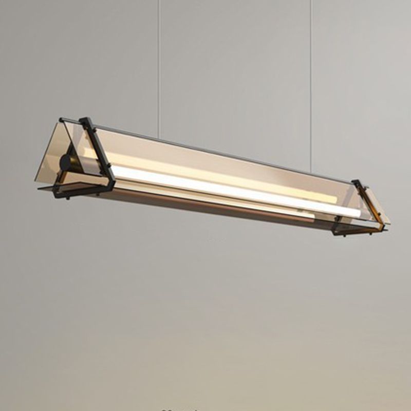 Glass Shade Hanging Island Lights Modern Island Lighting Ideas for Kitchen