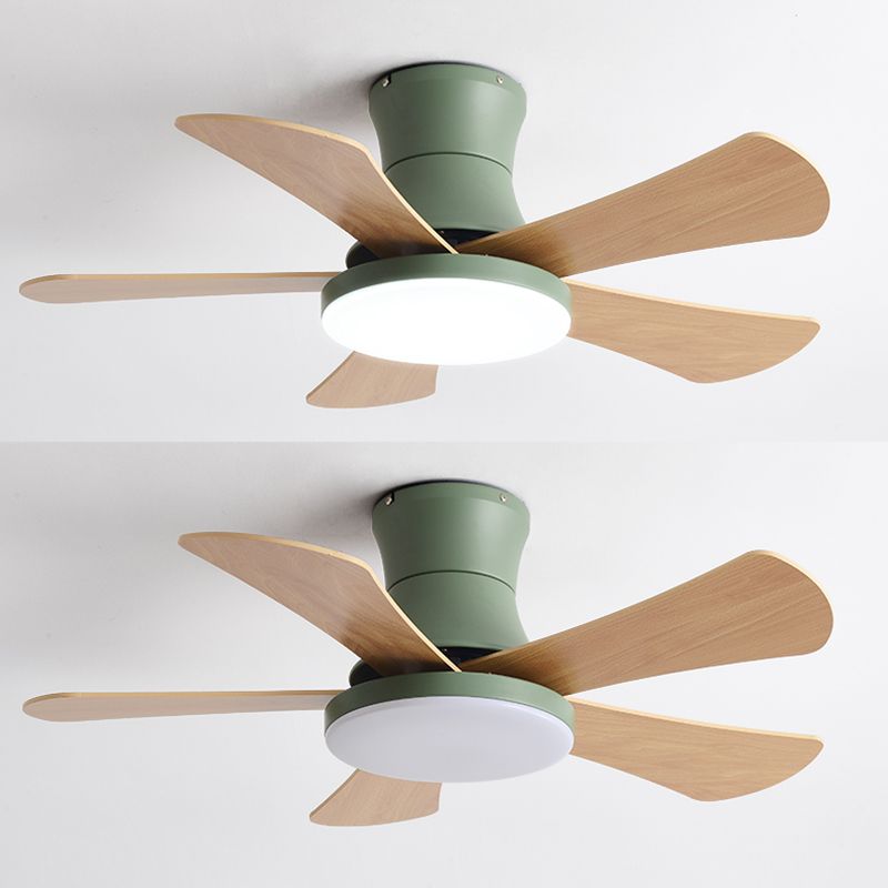 Modern Style Ceiling Fan Lighting Metal 1 Light Ceiling Fan Lamp for Children's Room