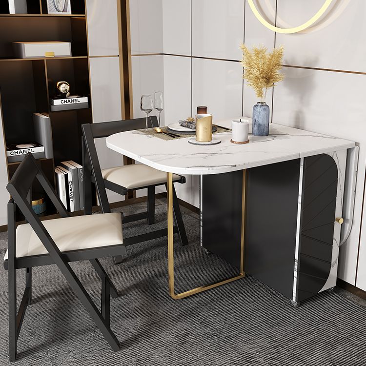 Rectangle Table à manger moderne du milieu du siècle Table de base en métal pour salle à manger, 59 "L x 31,5" L x 29,3 "H