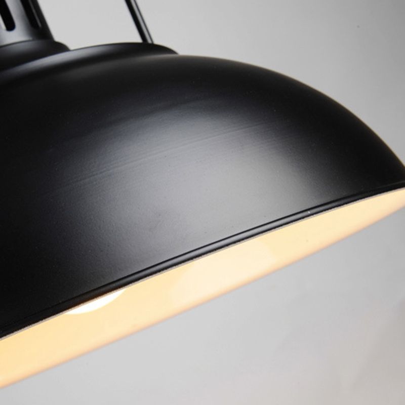 Bowl Shape Hanging Lighting Industrial Style Metal 1 Light Hanging Lamp for Restaurant