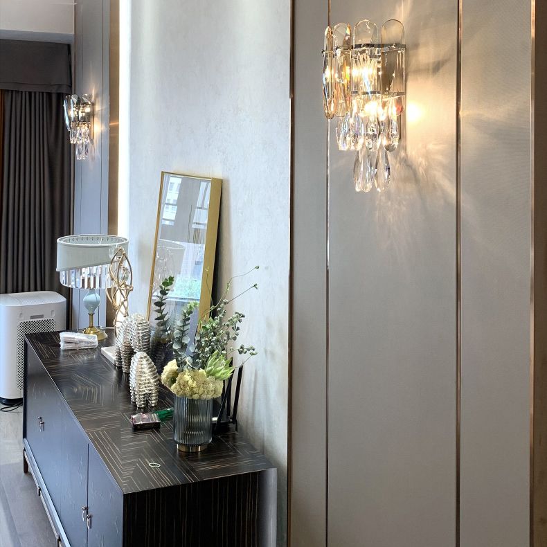 Lampada da parete in metallo elettroplato in stile moderno in stile di lusso sconde murale per spazi interni