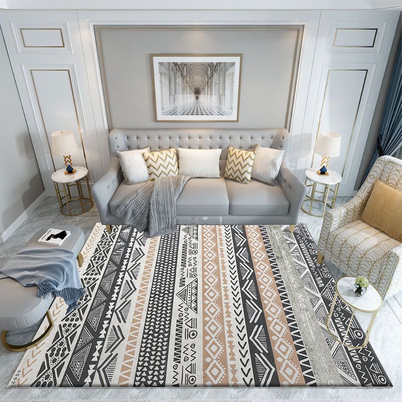 Bruine kleur knobbelt tapijt poolster modern vloerkleed vlekbestendig kleed voor woonkamer