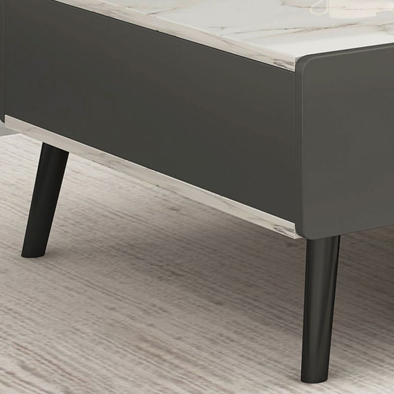 Rectangle Single Coffee Table Four Legs Coffee Table with Storage